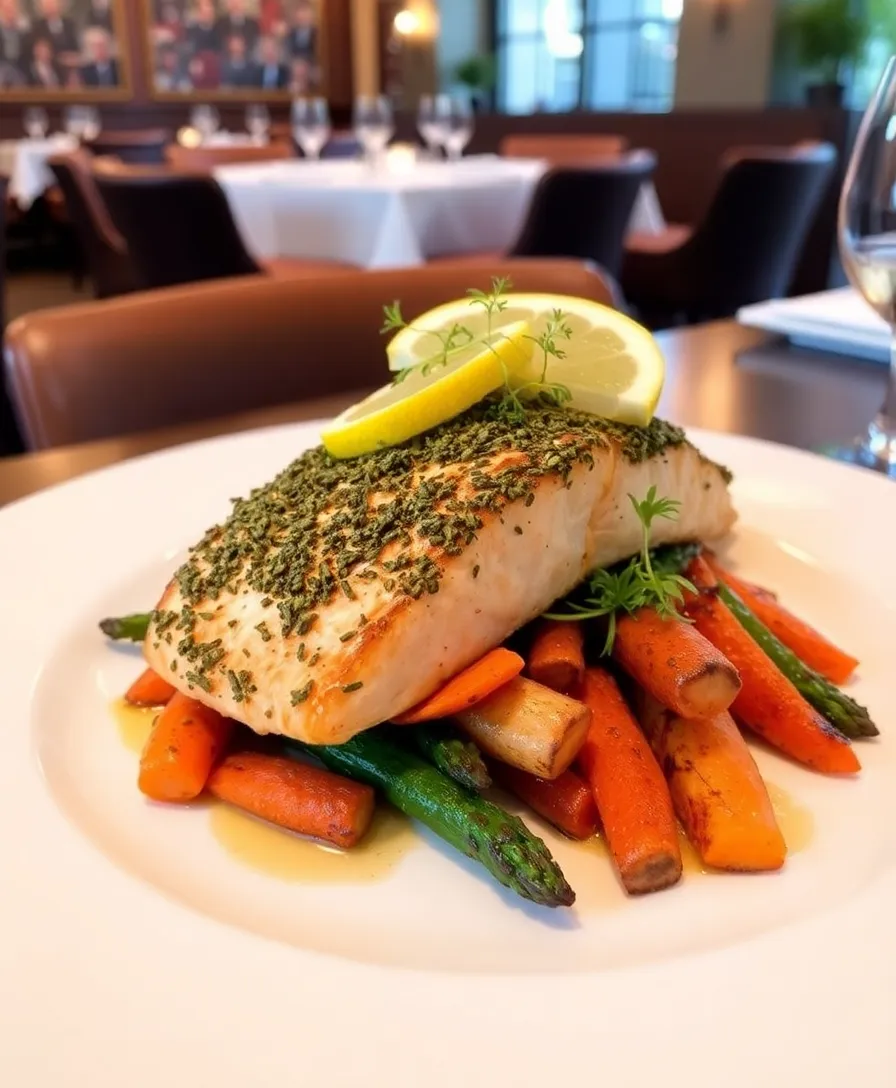 21 Seafood Dish Recipes That Will Make Your Next Dinner Unforgettable! 5 21 Seafood Dish Recipes That Will Make Your Next Dinner Unforgettable! - 2. Herb-Crusted Salmon