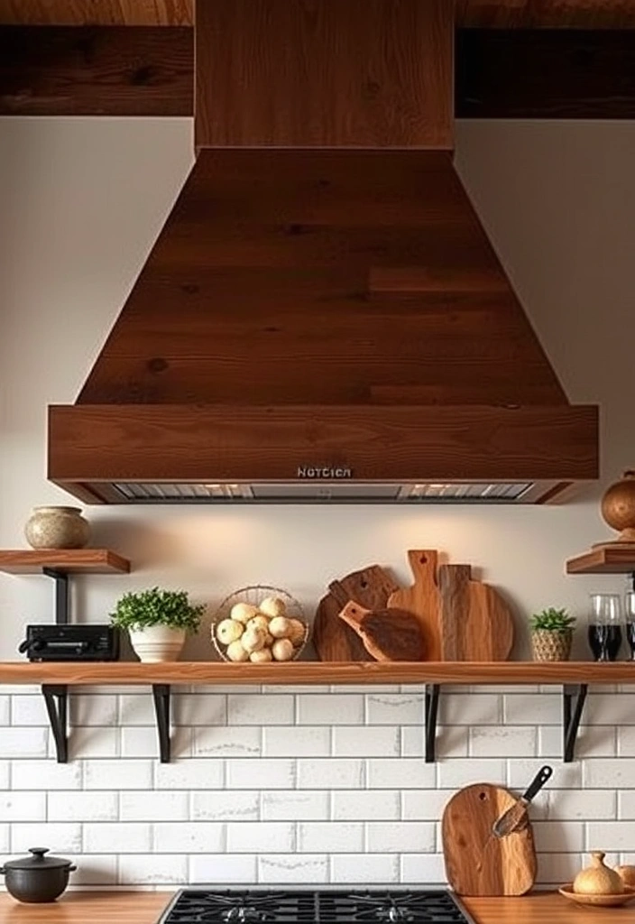 21 Rustic Kitchen Hood Designs to Give Your Home a Cozy Vibe 17 21 Rustic Kitchen Hood Designs to Give Your Home a Cozy Vibe (You'll Love #11!) - 14. Modern Rustic Hood