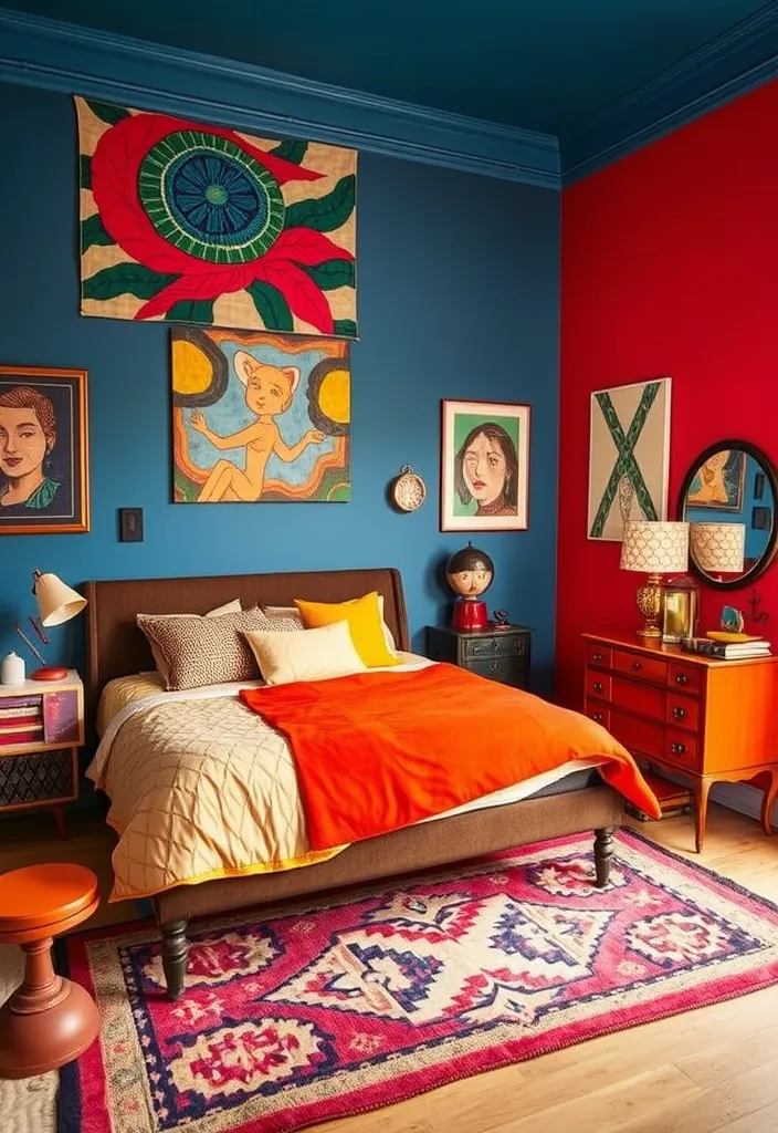 21 Unique Bedroom Designs That Will Transform Your Space Into a Dreamy Retreat! 13 21 Unique Bedroom Designs That Will Transform Your Space Into a Dreamy Retreat! - 10. Artistic Expression