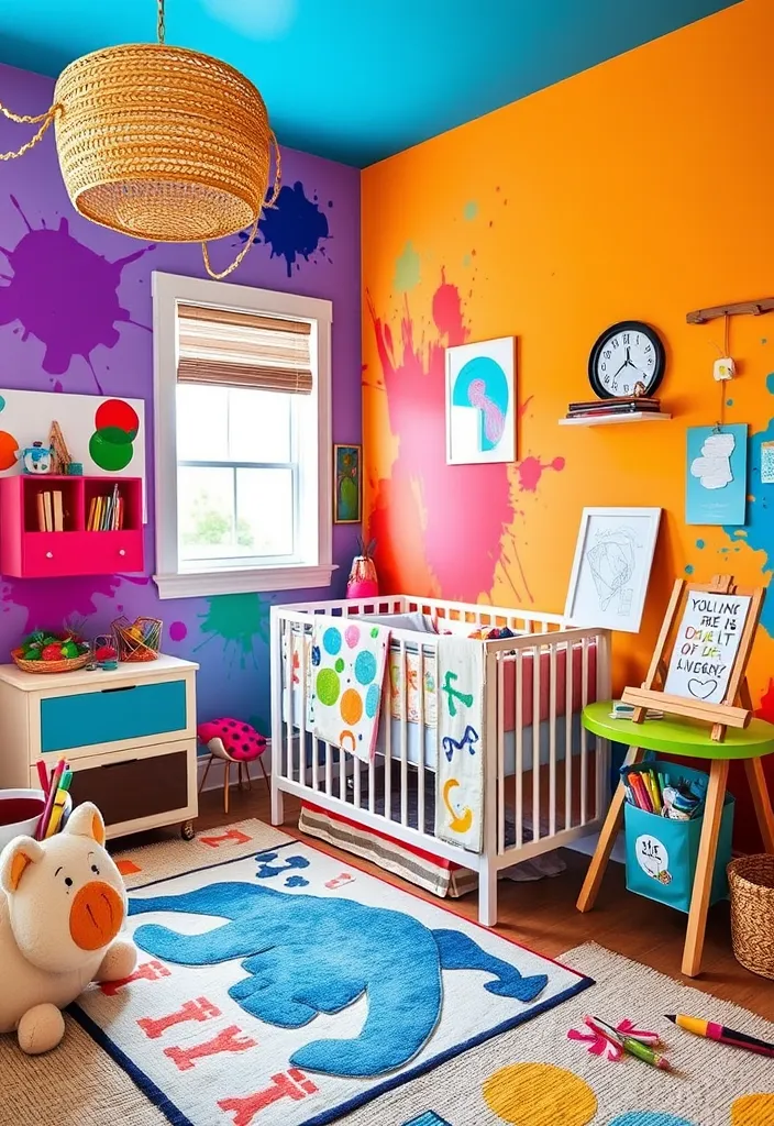 21 Adorable Nursery Room Decor Ideas That'll Transform Your Baby's Space 18 21 Adorable Nursery Room Decor Ideas That'll Transform Your Baby's Space (You'll Love #9!) - 15. Artistic Expression