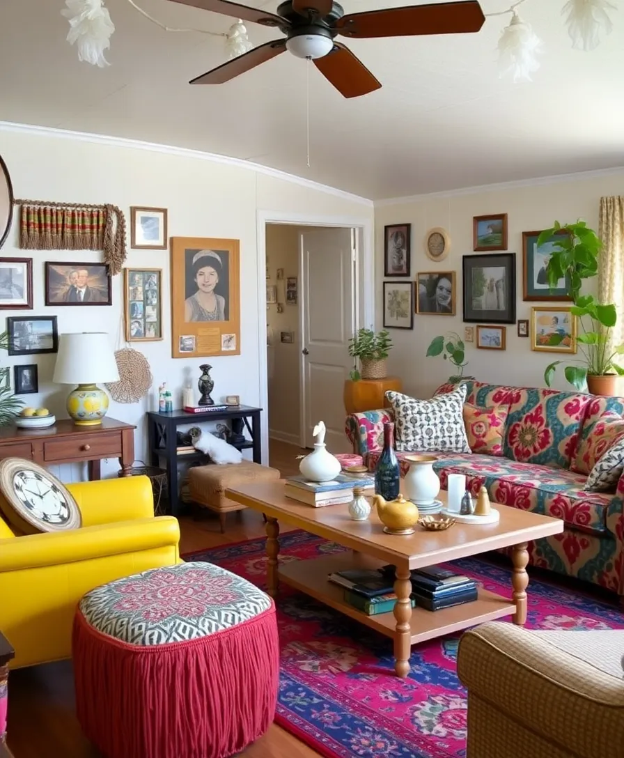 21 Stylish Mobile Home Living Room Ideas That Will Transform Your Space 9 21 Stylish Mobile Home Living Room Ideas That Will Transform Your Space (Wait Until You See #10!) - 6. Eclectic Mix
