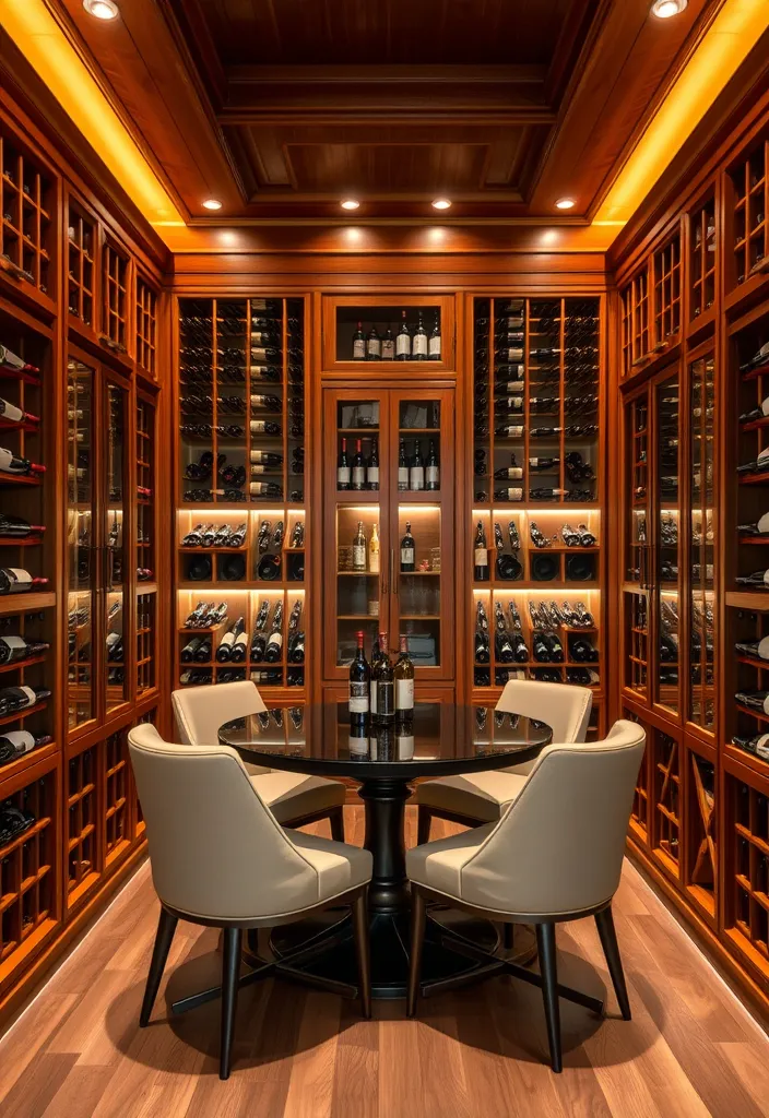 21 Trendy Luxury Home Bar Designs for the Ultimate Sophistication! 9 21 Trendy Luxury Home Bar Designs for the Ultimate Sophistication! - 6. Elegant Wine Cellar