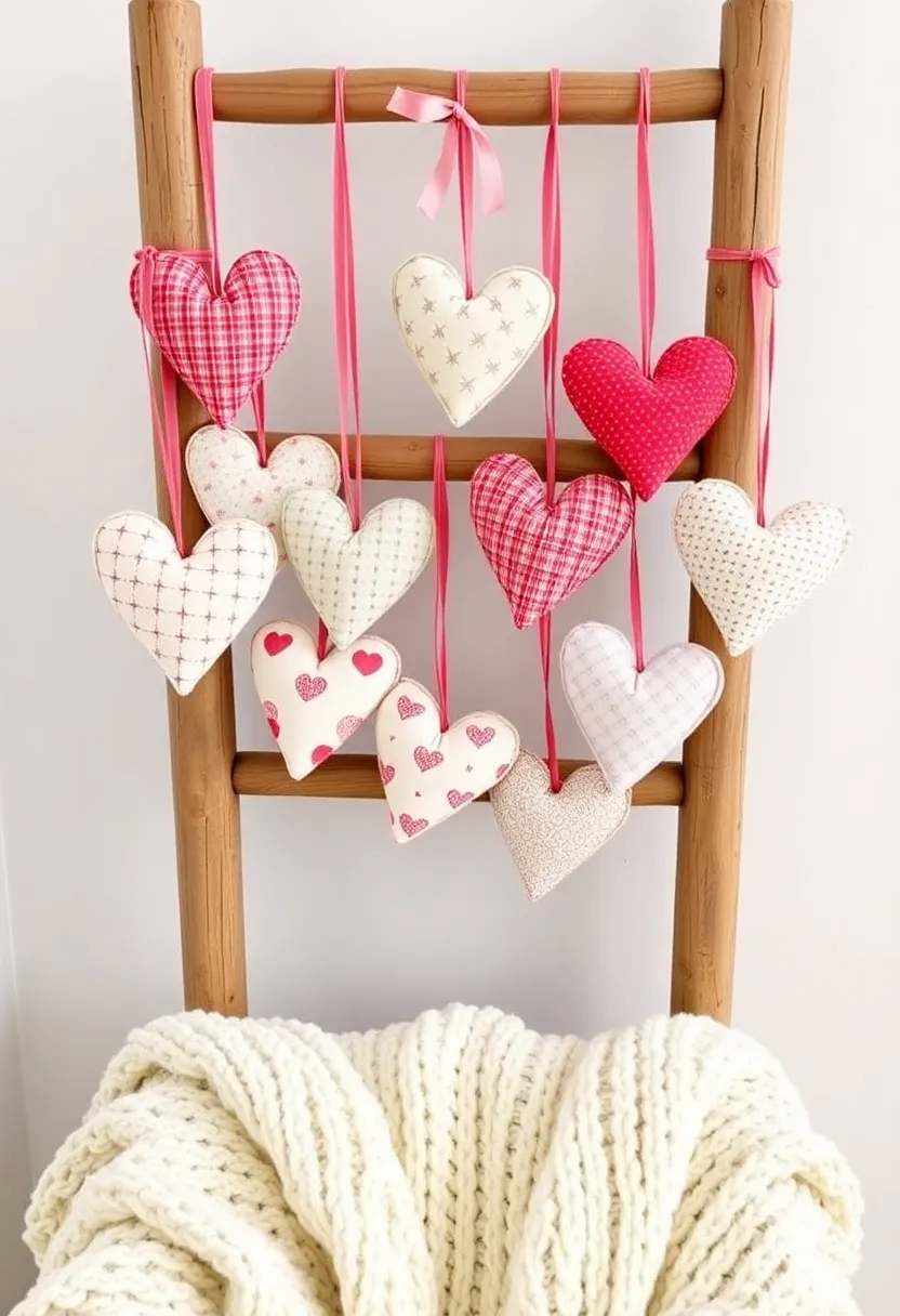 21 Primitive Valentine Decor Ideas That'll Make You Fall in Love with Your Home! 12 21 Primitive Valentine Decor Ideas That'll Make You Fall in Love with Your Home! - 8. Primitive Fabric Hearts