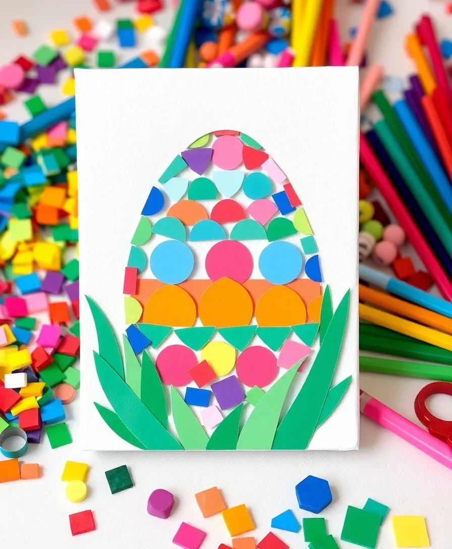 21 Incredible Easter Arts and Crafts That Will Bring the Whole Family Together! 24 21 Incredible Easter Arts and Crafts That Will Bring the Whole Family Together! - 21. Easter Mosaic Art