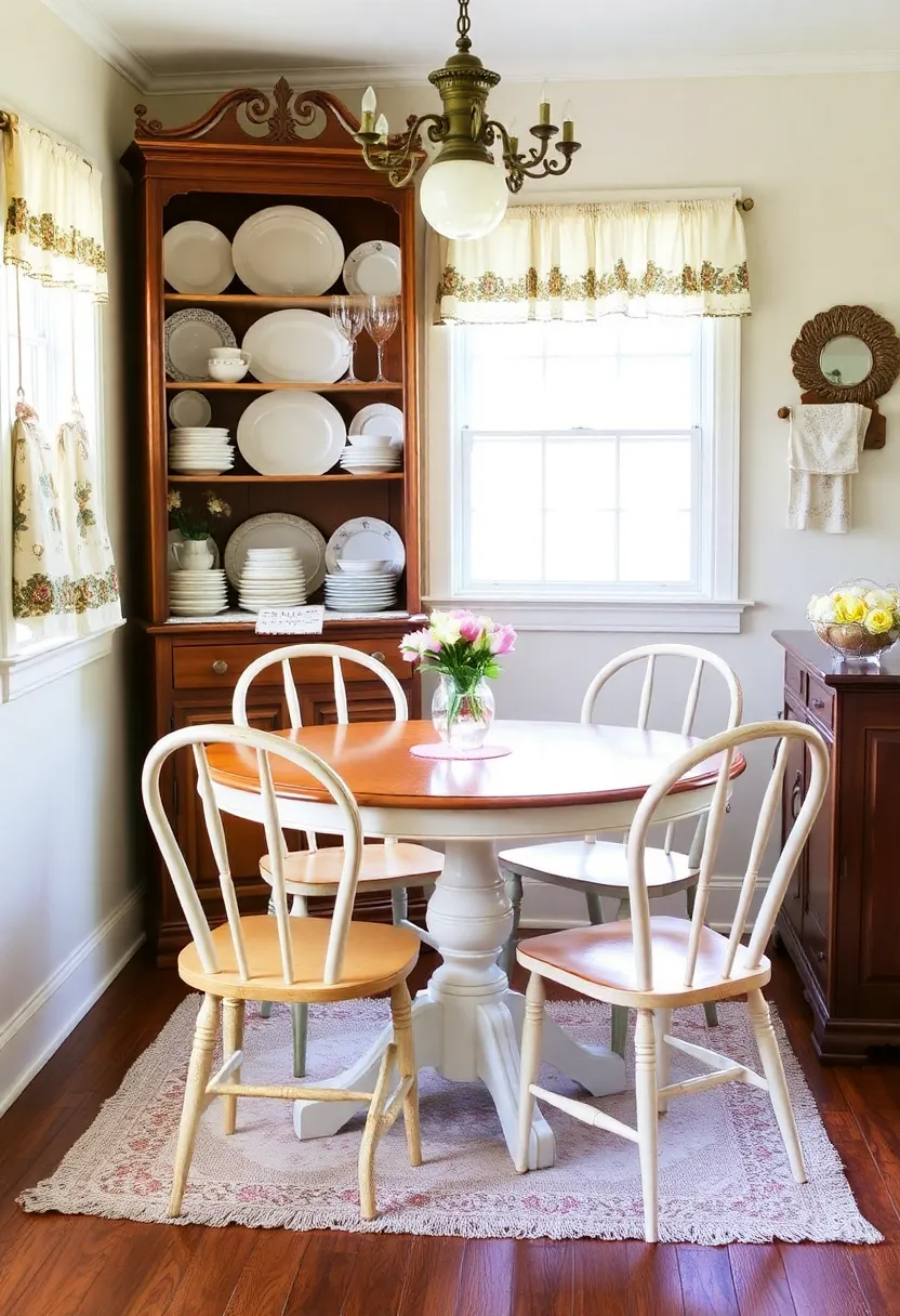 21 Corner Dining Nook Ideas That Will Transform Your Small Space Into a Cozy Retreat! 13 21 Corner Dining Nook Ideas That Will Transform Your Small Space Into a Cozy Retreat! - 10. Vintage Charm