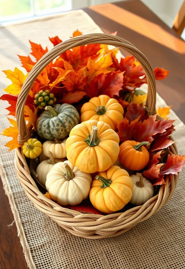 21 Stunning Kitchen Table Centerpiece Ideas You Can DIY for Any Season! 7 21 Stunning Kitchen Table Centerpiece Ideas You Can DIY for Any Season! (Wait Until You See #14!) - 4. Autumn Harvest Centerpiece