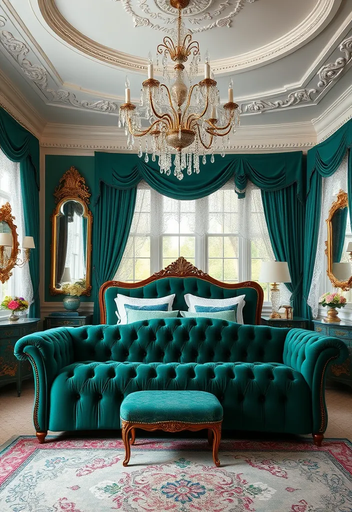 21 Unique Bedroom Designs That Bring Vintage Charm to Life 6 21 Unique Bedroom Designs That Bring Vintage Charm to Life (Don't Miss #3!) - 3. Vintage Glamour