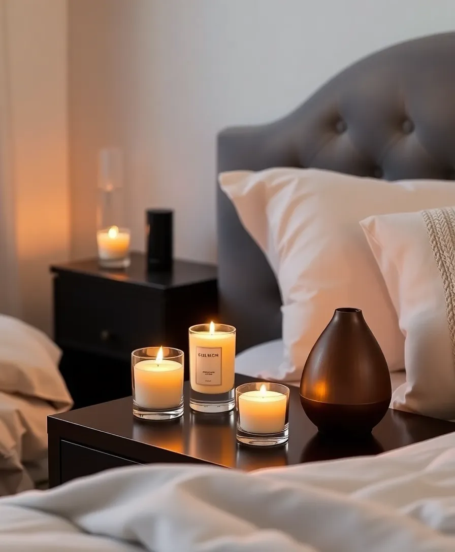 23 Stylish January Bedroom Decor Ideas That Will Make You Want to Stay in Bed Forever! 19 23 Stylish January Bedroom Decor Ideas That Will Make You Want to Stay in Bed Forever! - 15. Scented Candles and Diffusers