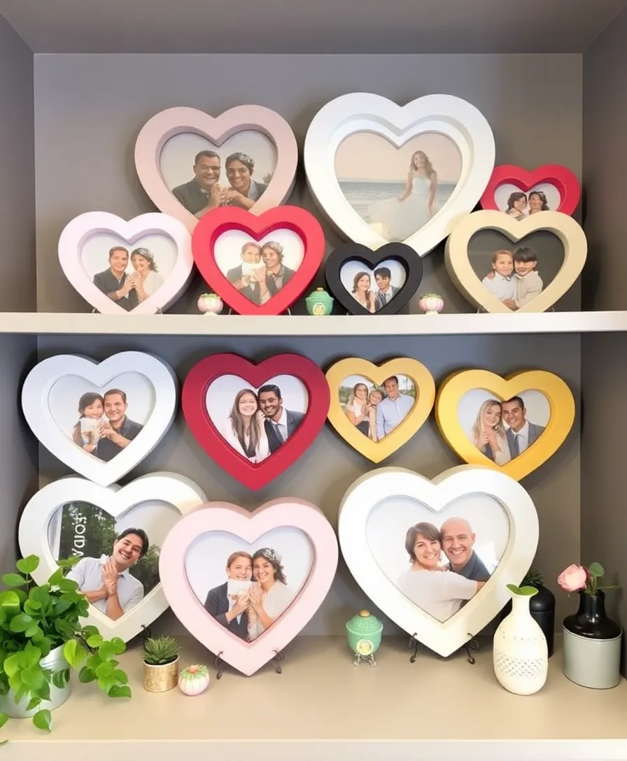 21 Adorable Valentine's Home Decor Ideas That'll Make Your Heart Skip a Beat! 19 21 Adorable Valentine's Home Decor Ideas That'll Make Your Heart Skip a Beat! - 16. Heart-Shaped Picture Frames