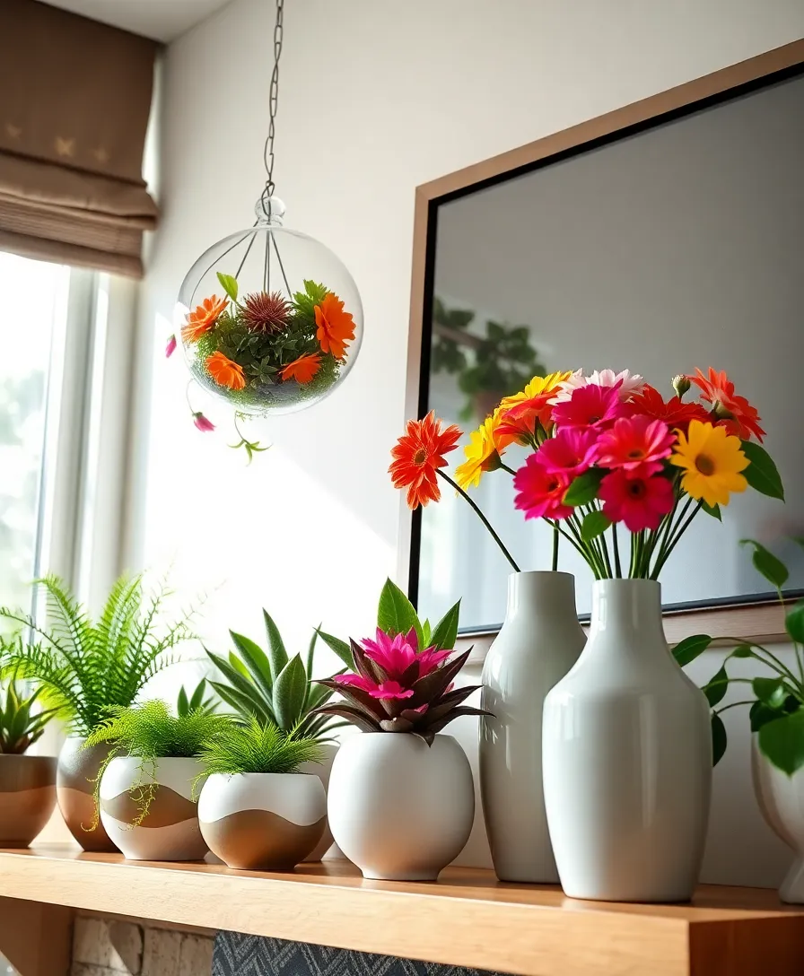 21 Stunning Living Room Mantle Decor Ideas That Will Transform Your Space Instantly! 8 21 Stunning Living Room Mantle Decor Ideas That Will Transform Your Space Instantly! - 3. Greenery Galore