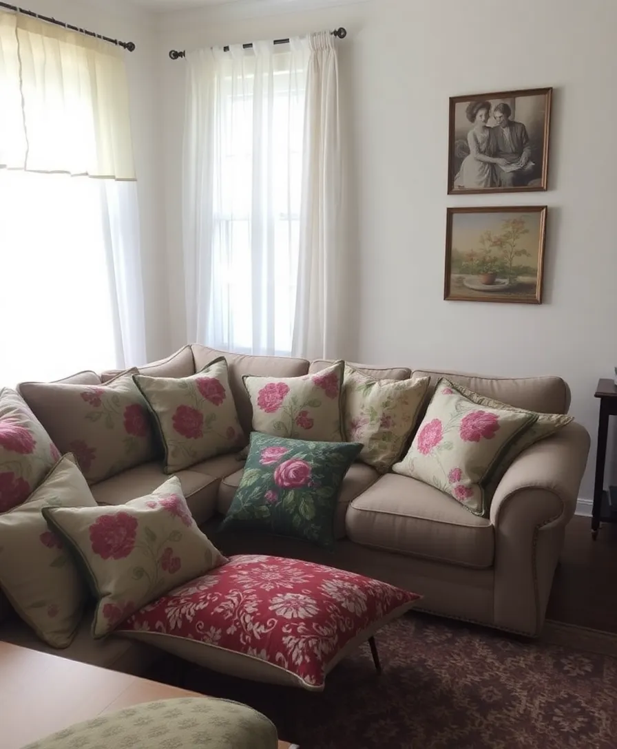 21 Antique Home Decor Ideas That'll Give Your Living Room Timeless Charm 16 21 Antique Home Decor Ideas That'll Give Your Living Room Timeless Charm (You Won't Believe #10!) - 12. Vintage Fabrics