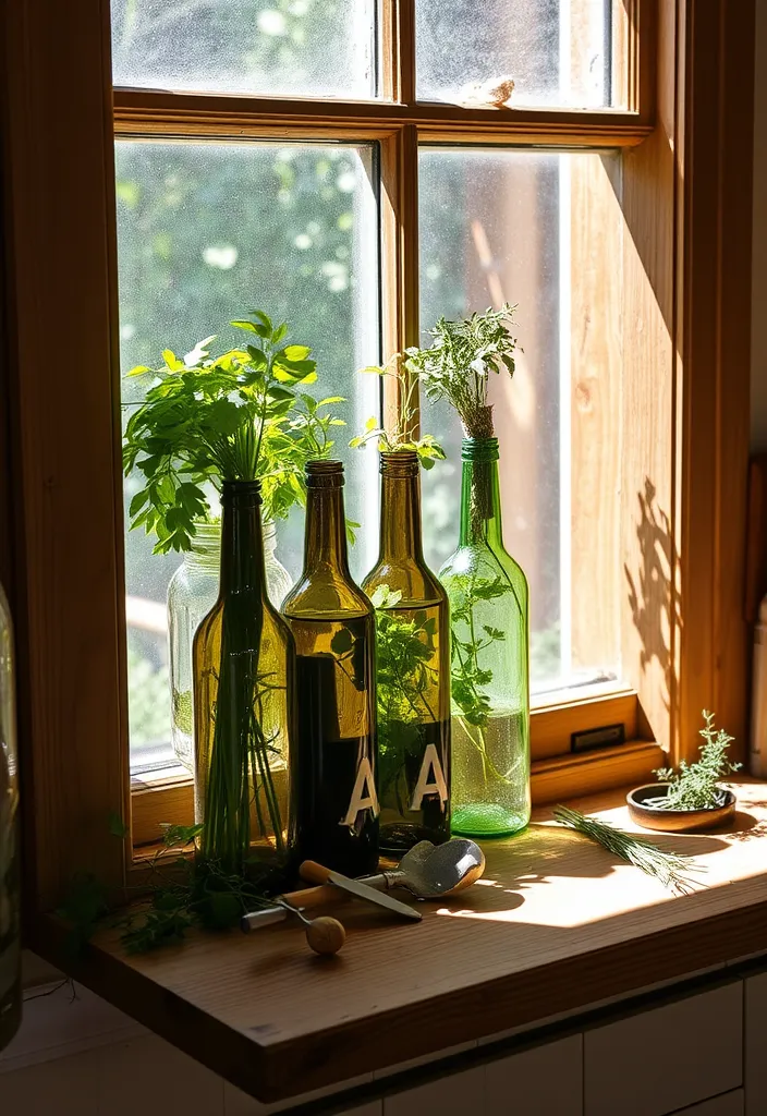 21 Creative DIY Gardening Ideas That Will Inspire Your Next Project 4 21 Creative DIY Gardening Ideas That Will Inspire Your Next Project (Check Out #10!) - 1. Upcycled Wine Bottle Herb Garden