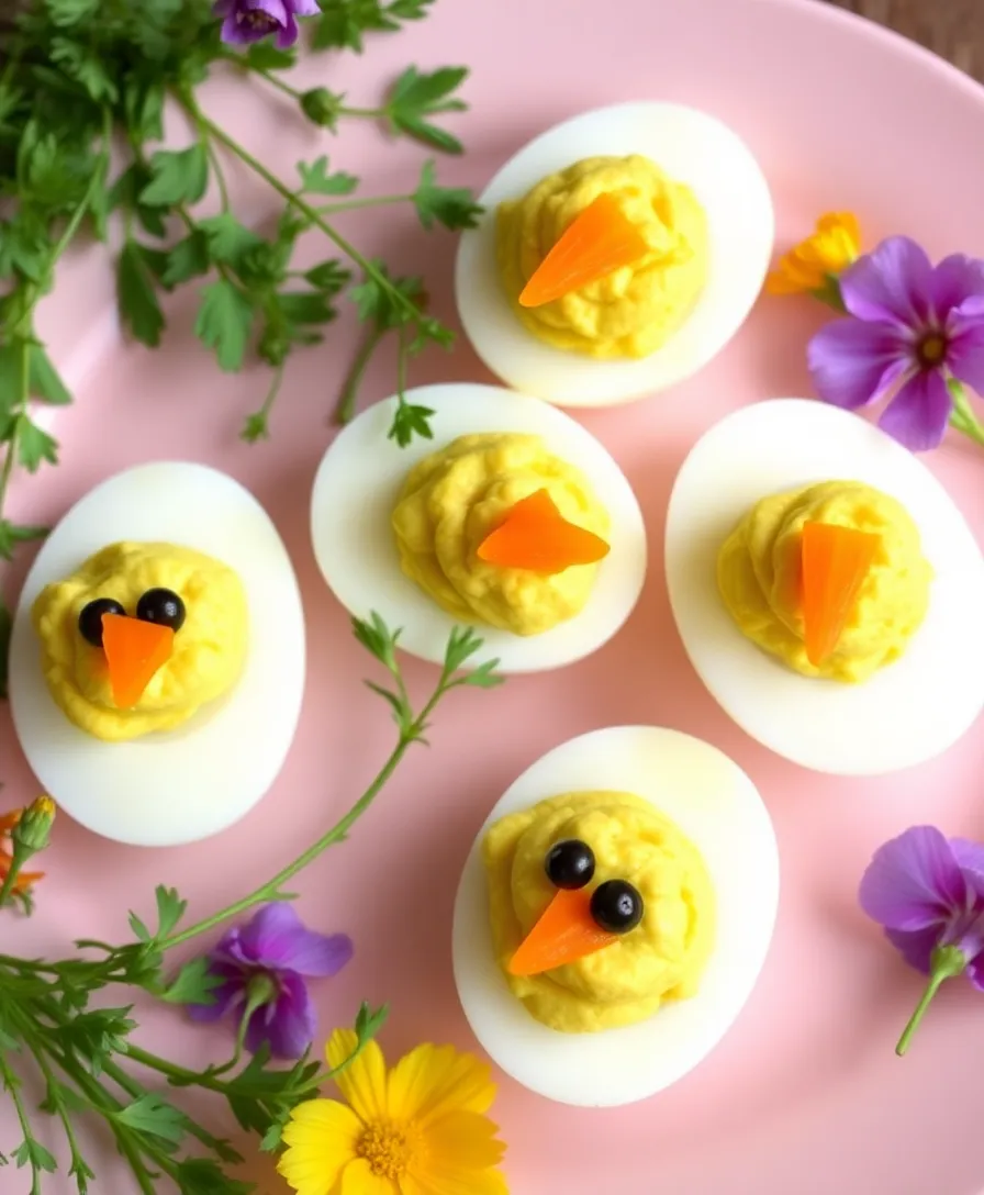 21 Creative Easter Appetizers That Will Wow Your Guests 4 21 Creative Easter Appetizers That Will Wow Your Guests (You Won't Believe #5!) - 1. Deviled Egg Chicks