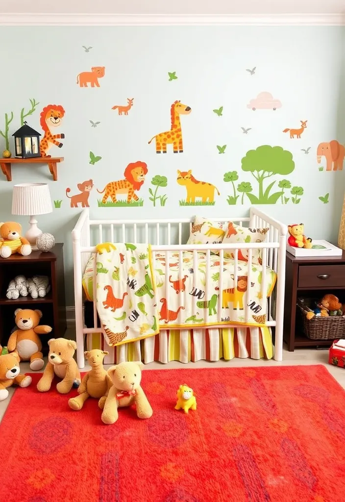 21 Adorable Nursery Room Decor Ideas That'll Transform Your Baby's Space 12 21 Adorable Nursery Room Decor Ideas That'll Transform Your Baby's Space (You'll Love #9!) - 9. Animal Kingdom