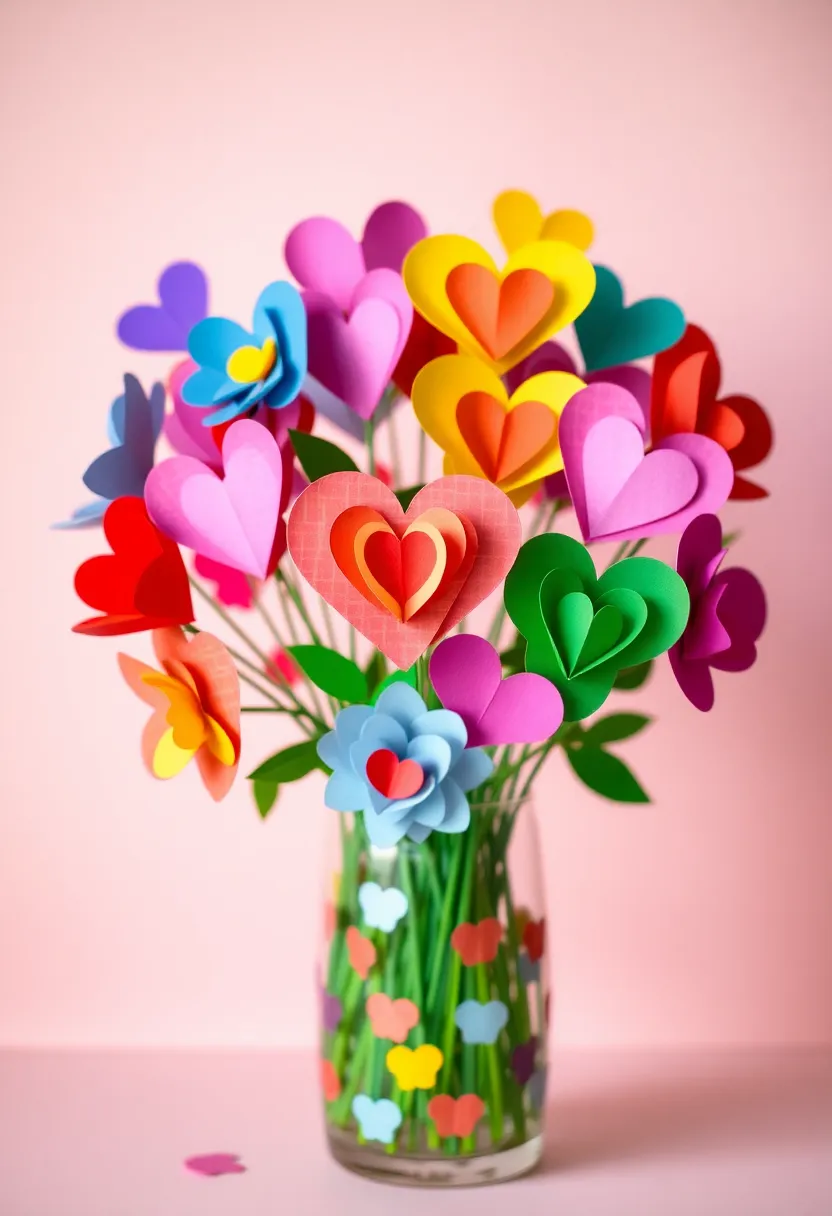 21 Adorable Valentine's Day Crafts for Kids That Will Melt Your Heart 24 21 Adorable Valentine's Day Crafts for Kids That Will Melt Your Heart (You Won't Believe #15!) - 21. Paper Heart Flowers