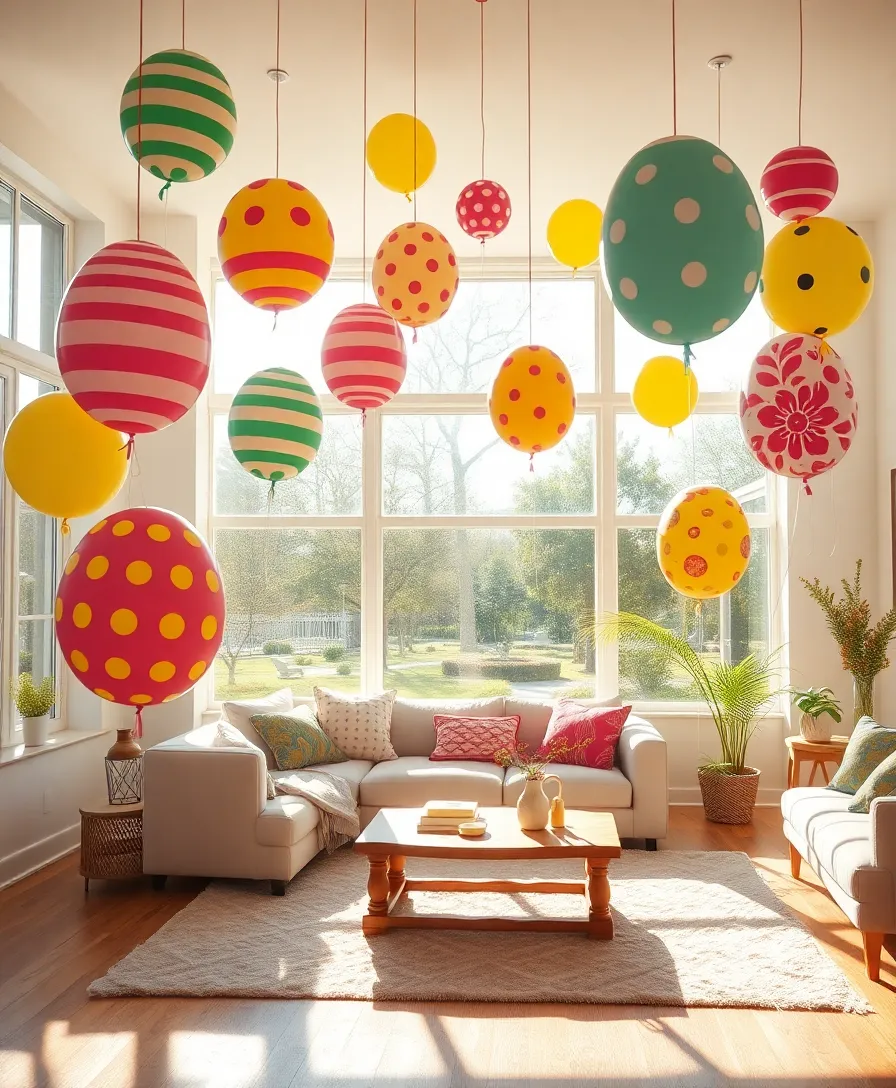 21 Easter Balloons to Transform Your Home into a Whimsical Wonderland! 6 21 Easter Balloons to Transform Your Home into a Whimsical Wonderland! - 3. Floating Egg Balloons