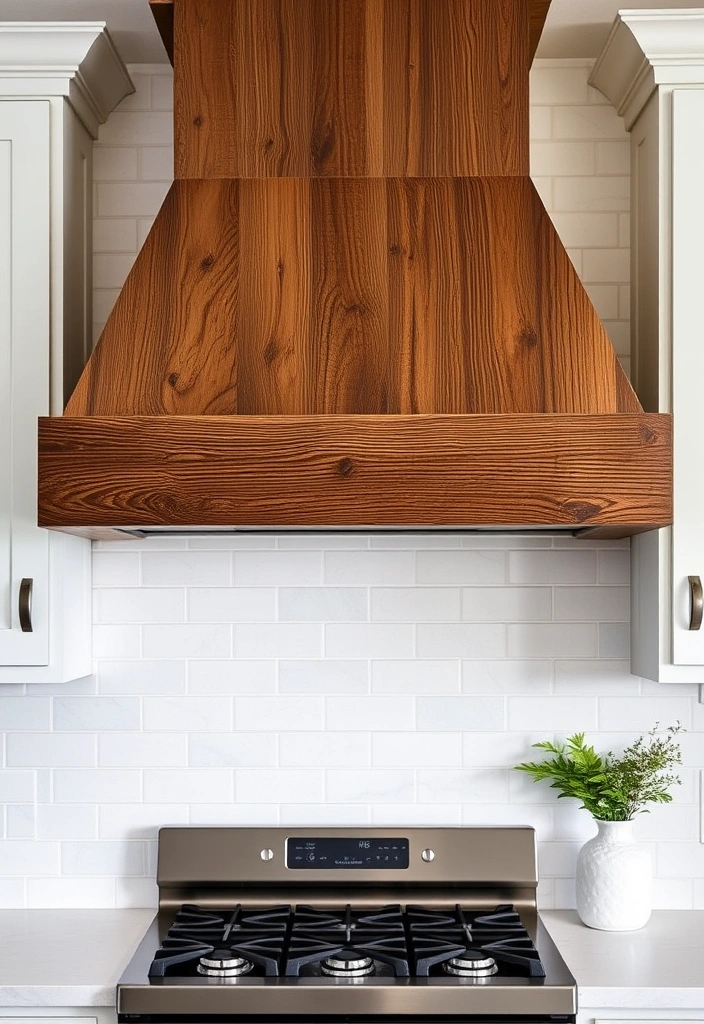 21 Rustic Kitchen Hood Designs to Give Your Home a Cozy Vibe 4 21 Rustic Kitchen Hood Designs to Give Your Home a Cozy Vibe (You'll Love #11!) - 1. The Classic Barn Wood Hood