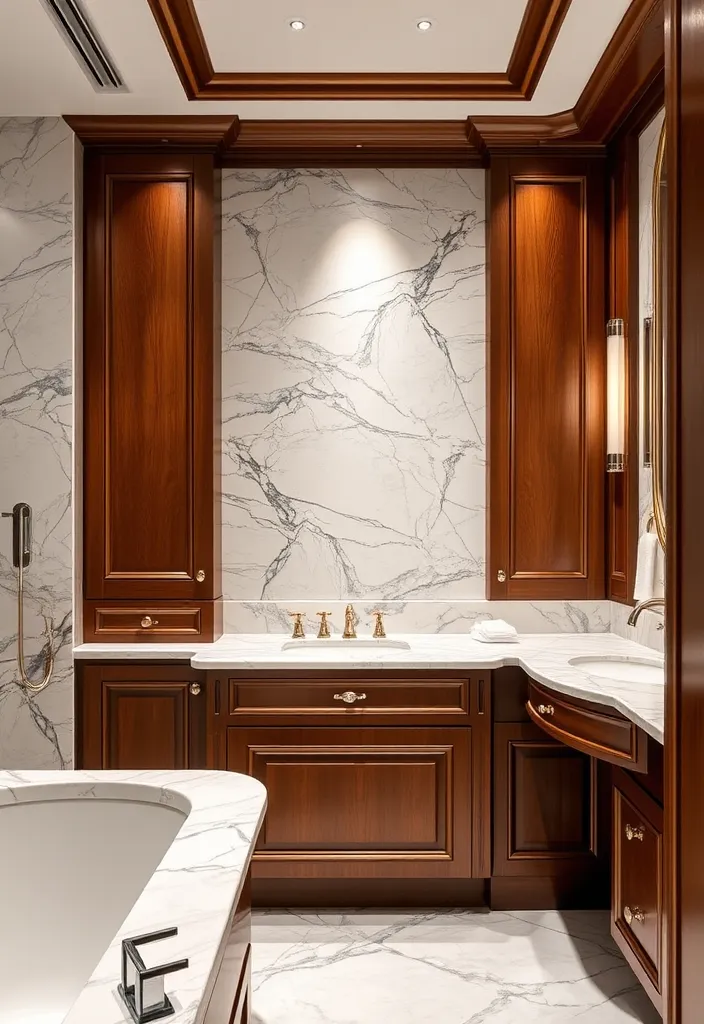 21 Modern Bathroom Ideas That Will Inspire Your Next Renovation 24 21 Modern Bathroom Ideas That Will Inspire Your Next Renovation (You Won't Believe #15!) - 21. Luxurious Materials