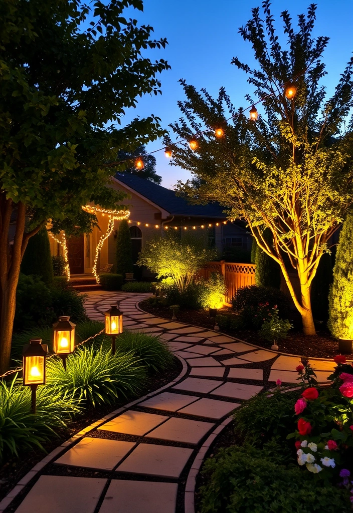 21 Stunning Home Landscaping Ideas That'll Transform Your Backyard into a Paradise! 17 21 Stunning Home Landscaping Ideas That'll Transform Your Backyard into a Paradise! - 14. Artistic Outdoor Lighting