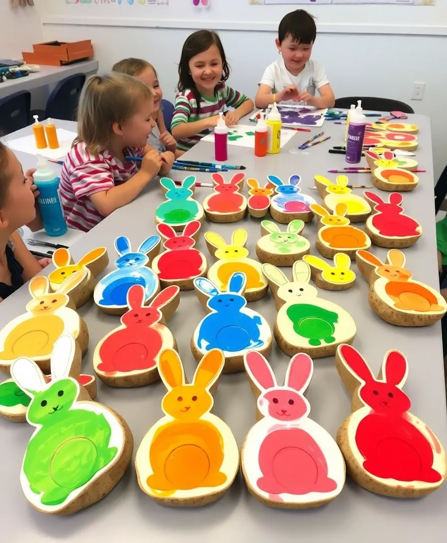21 Incredible Easter Arts and Crafts That Will Bring the Whole Family Together! 11 21 Incredible Easter Arts and Crafts That Will Bring the Whole Family Together! - 8. Bunny Potato Stamps