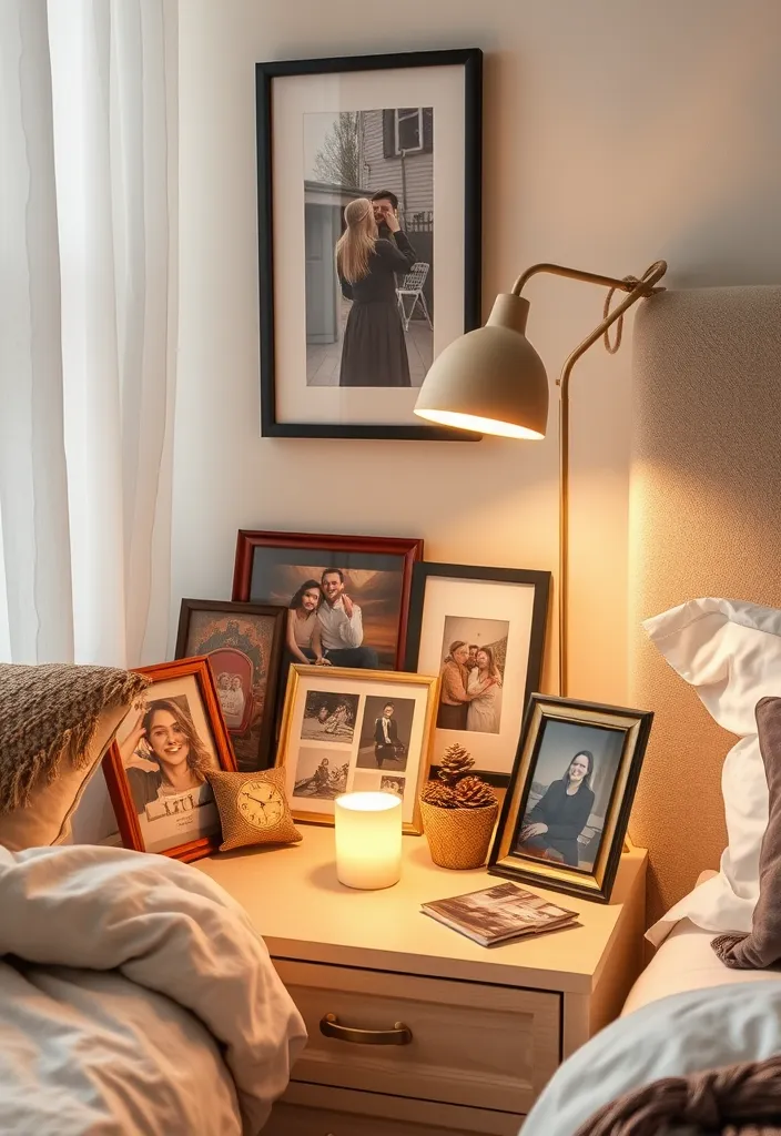 21 Cozy Moody Bedroom Ideas That Will Make You Want to Snuggle Up Forever! 13 21 Cozy Moody Bedroom Ideas That Will Make You Want to Snuggle Up Forever! - 10. Personal Touches