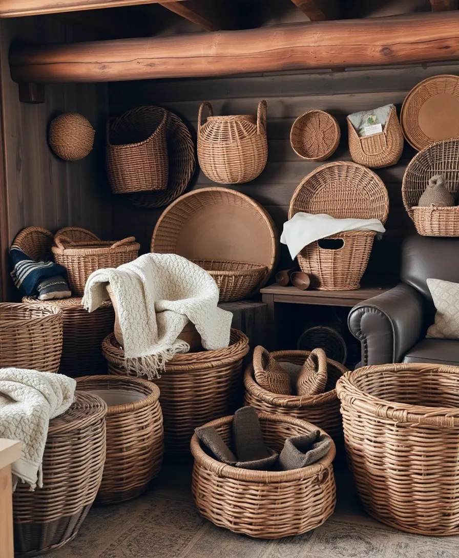 21 Rustic Mexican Decor Ideas That Will Transform Your Living Room Into a Cozy Retreat! 13 21 Rustic Mexican Decor Ideas That Will Transform Your Living Room Into a Cozy Retreat! - 10. Woven Baskets
