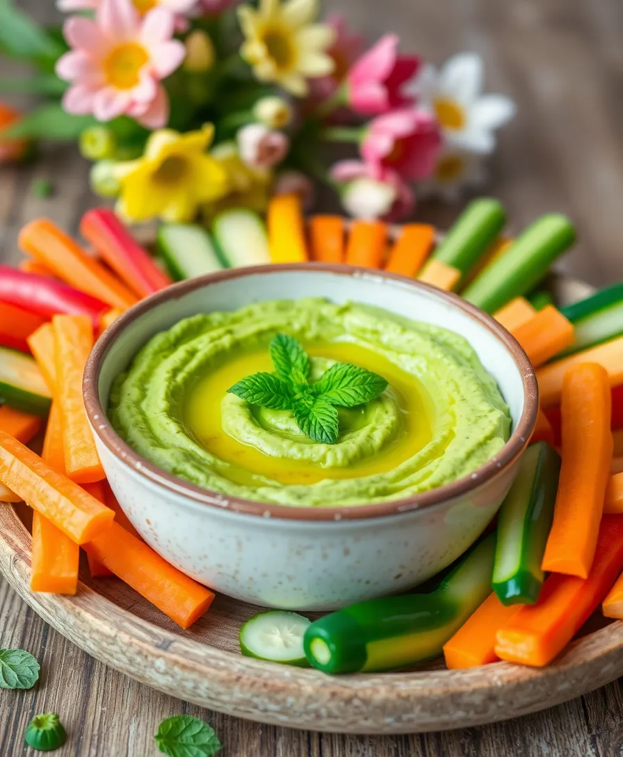 21 Creative Easter Appetizers That Will Wow Your Guests 5 21 Creative Easter Appetizers That Will Wow Your Guests (You Won't Believe #5!) - 2. Spring Pea Hummus
