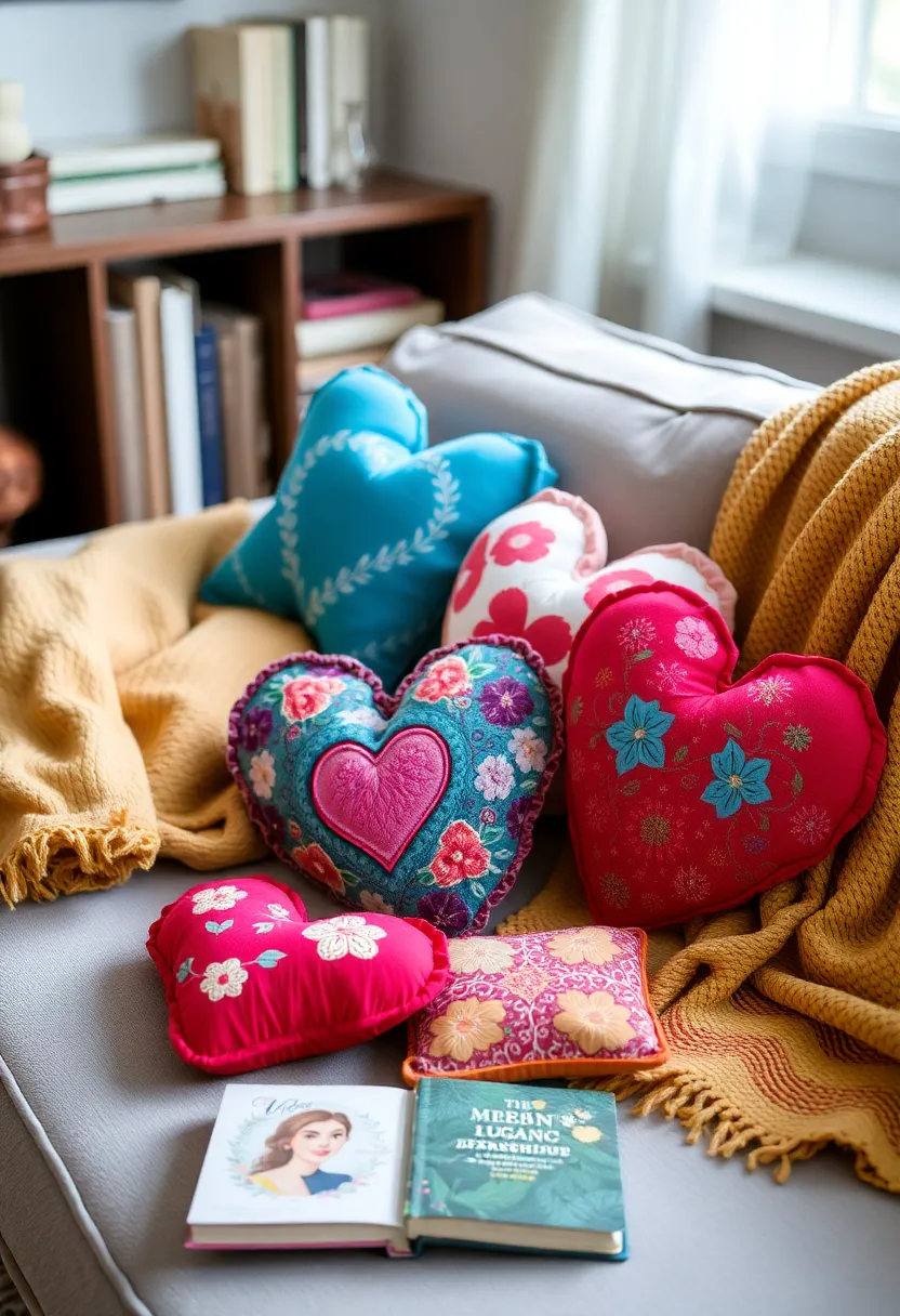 21 Romantic DIY Valentine Crafts for Adults 12 21 Romantic DIY Valentine Crafts for Adults (You Won't Believe #12!) - 9. Handmade Heart Pillows
