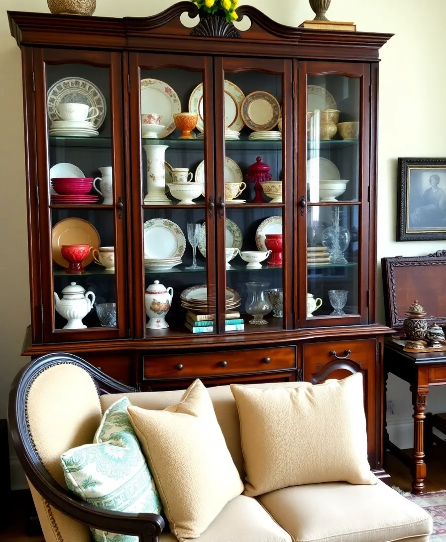 21 Antique Home Decor Ideas That'll Give Your Living Room Timeless Charm 19 21 Antique Home Decor Ideas That'll Give Your Living Room Timeless Charm (You Won't Believe #10!) - 15. Vintage China Cabinets