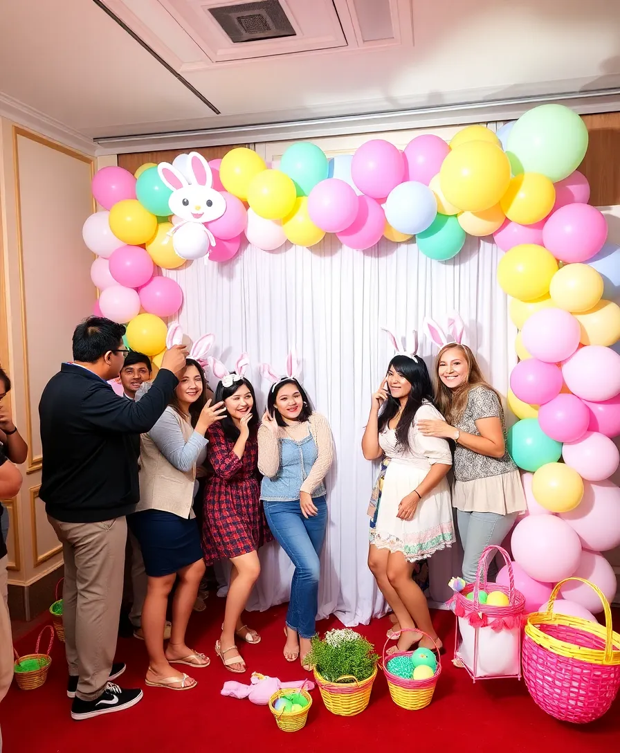 21 Easter Balloons to Transform Your Home into a Whimsical Wonderland! 14 21 Easter Balloons to Transform Your Home into a Whimsical Wonderland! - 11. Balloon Photo Booth Backdrop