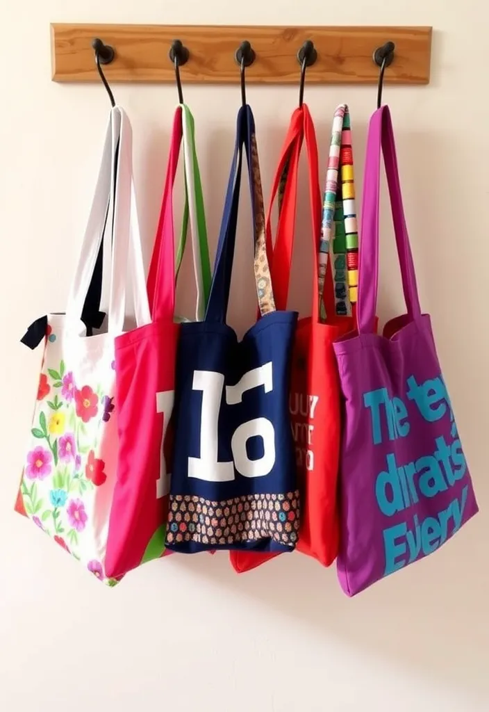 21 Uplifting Crafts and DIYs That Will Boost Your Mood Instantly! 11 21 Uplifting Crafts and DIYs That Will Boost Your Mood Instantly! - 8. Upcycled T-Shirt Tote Bags