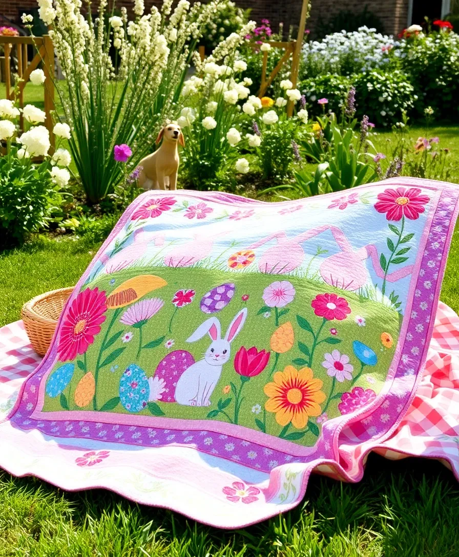 21 Stunning DIY Easter Decorations That'll Make Your Home Bloom with Spring Spirit! 24 21 Stunning DIY Easter Decorations That'll Make Your Home Bloom with Spring Spirit! - 21. DIY Easter Themed Quilt