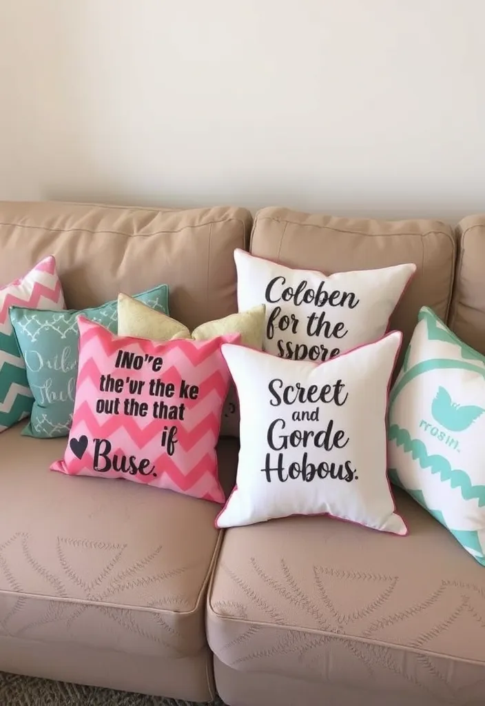 21 Home Aesthetic DIYs That Will Transform Your Space 9 21 Home Aesthetic DIYs That Will Transform Your Space (You Won't Believe #12!) - 7. Customized Throw Pillows
