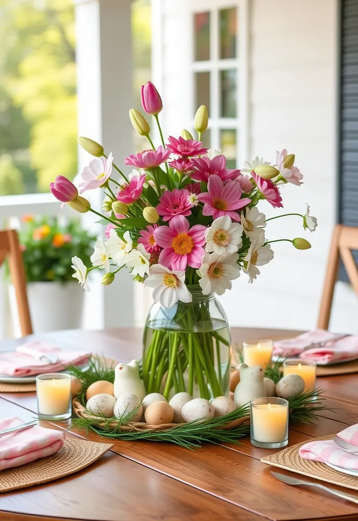 21 Affordable Spring Porch Decor Ideas That Look Like a Million Bucks! 20 21 Affordable Spring Porch Decor Ideas That Look Like a Million Bucks! - 17. Seasonal Table Centerpieces