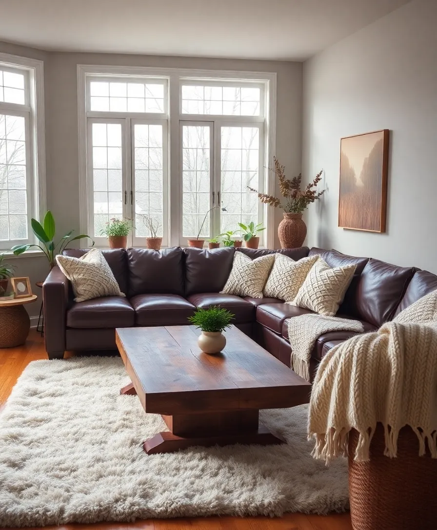 21 Cosy Living Room Ideas in Warm Colours That Will Melt Your Heart! - 5. Cozy Cocoa Brown