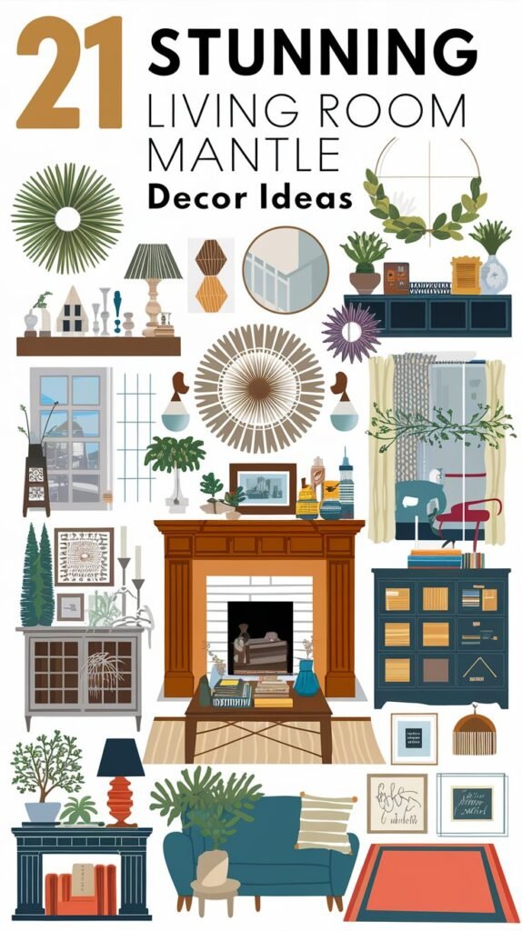 21 Stunning Living Room Mantle Decor Ideas That Will Transform Your Space Instantly! 2