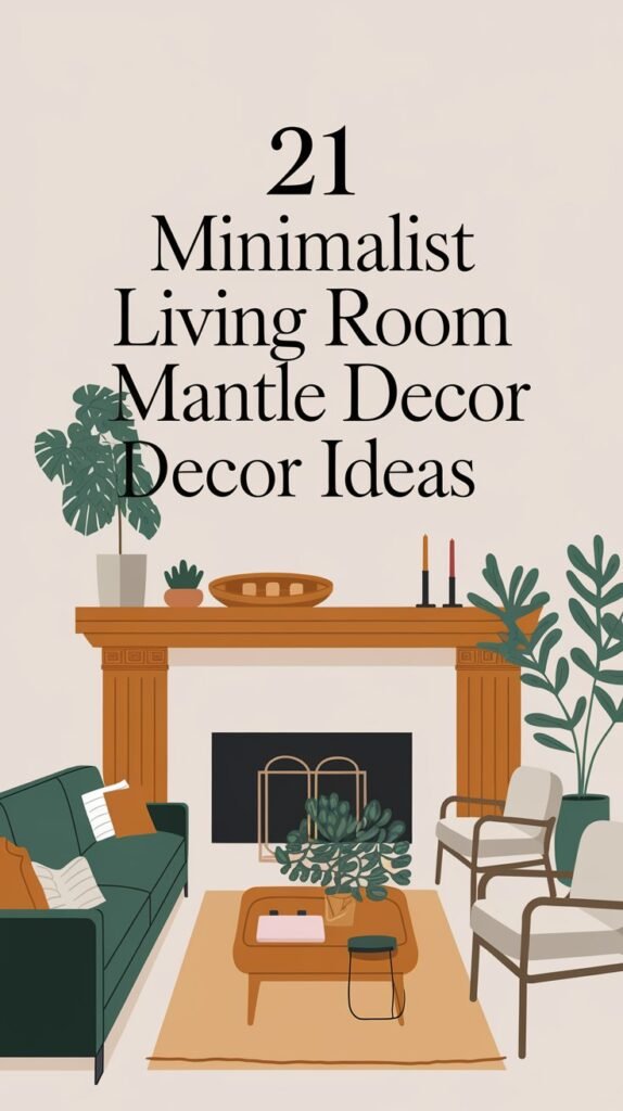 21 Minimalist Living Room Mantle Decor Ideas That Scream Elegance! 2