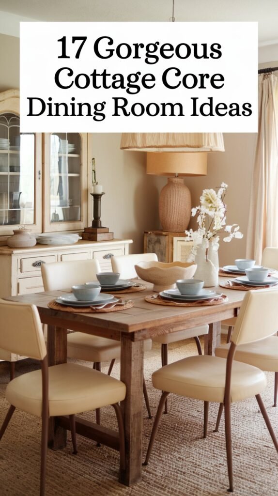 17 Gorgeous Cottage Core Dining Room Ideas For Your Home 11