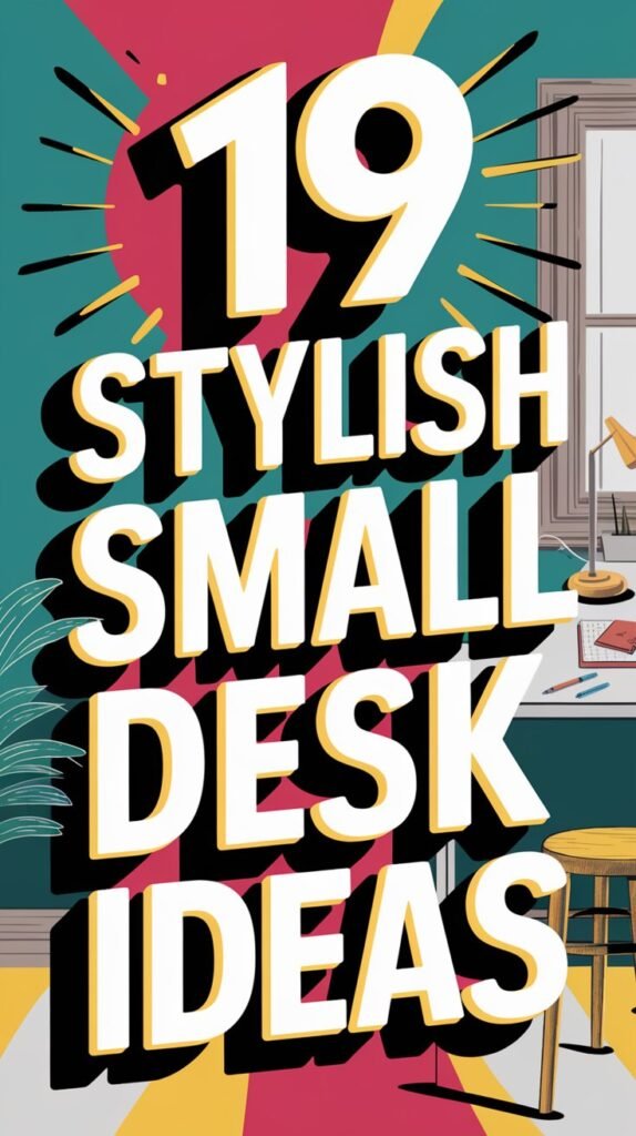 19 Stylish Small Desk Ideas Perfect for Tight Spaces 9