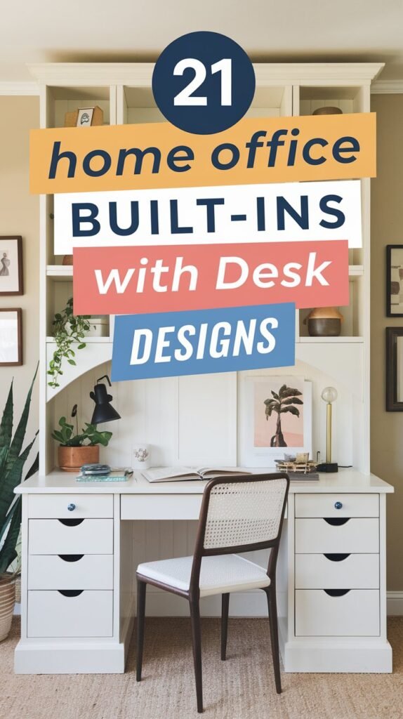 21 Stunning Home Office Built-Ins with Desk Designs That Will Transform Your Workspace! 26