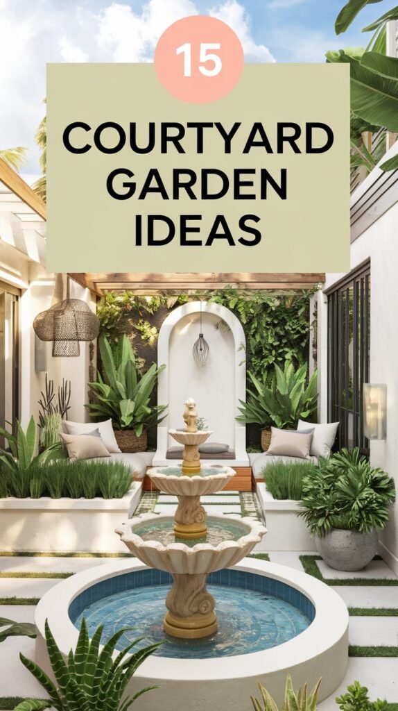 15 Courtyard Garden Ideas For A Lush Outdoor Oasis 2