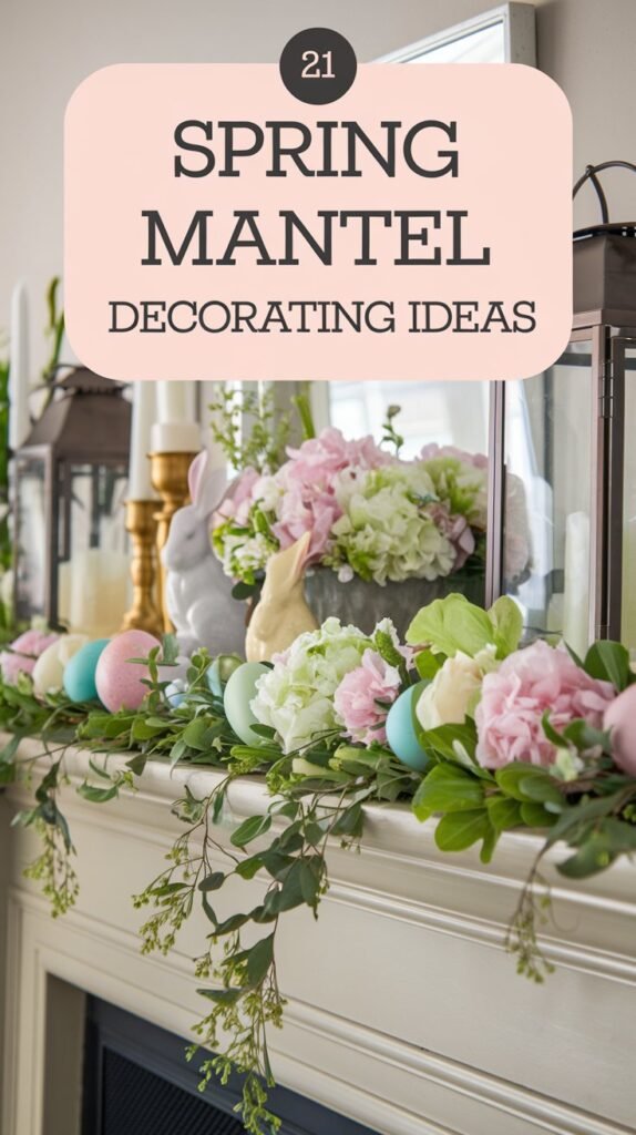 21 Spring Mantel Decorating Ideas That’ll Freshen Up Your Home 27