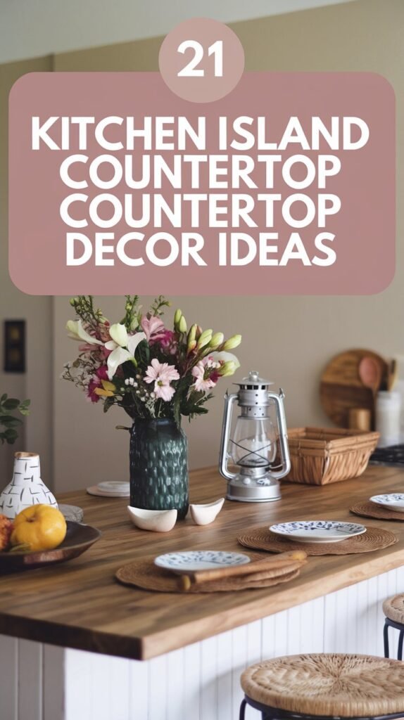 21 Kitchen Island Countertop Decor Ideas to Inspire Your Next Project! 3
