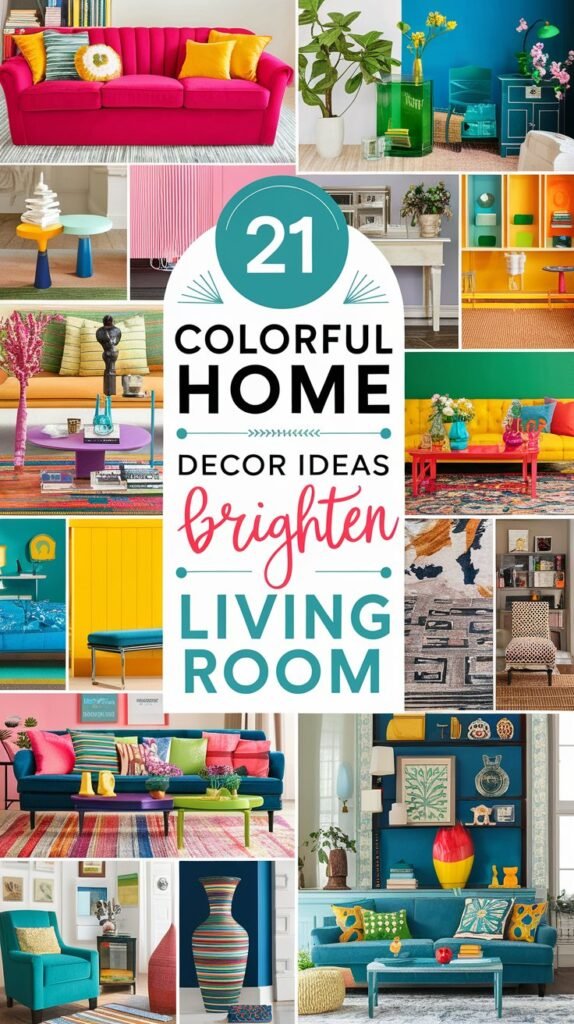 21 Colorful Home Decor Ideas to Brighten Up Your Living Room 3