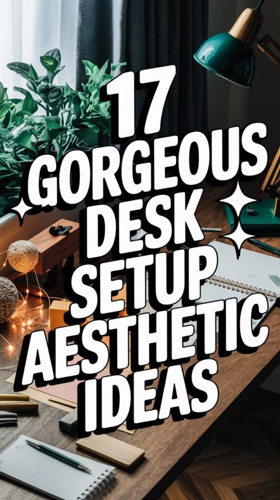 17 Gorgeous Desk Setup Aesthetic Ideas For Productivity 2