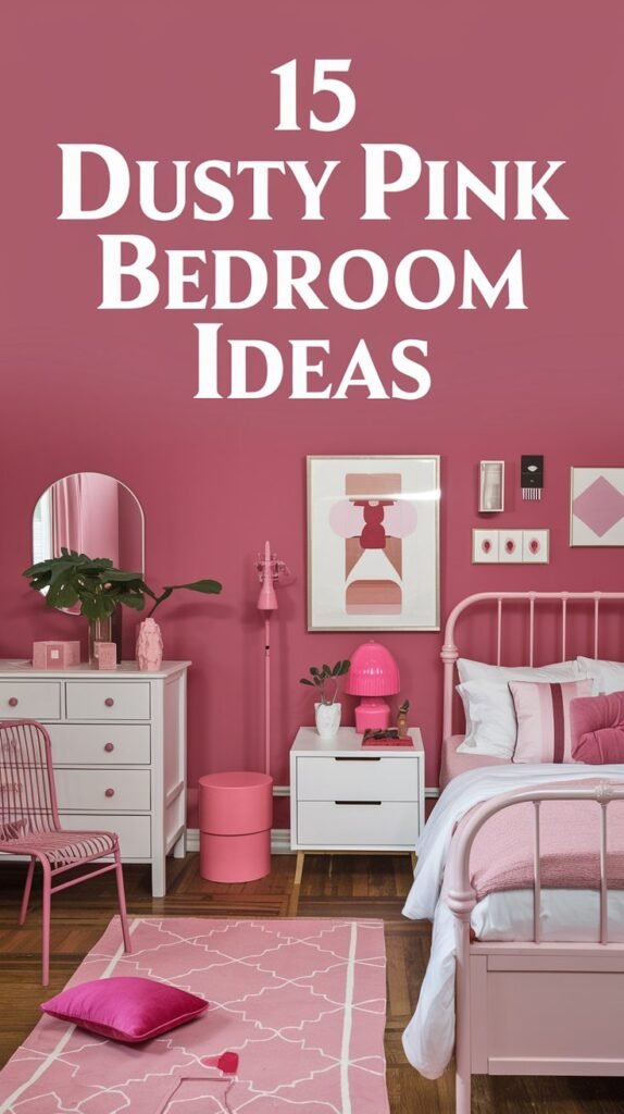 15 Dusty Pink Bedroom Ideas For A Soft & Elegant Vibe 1