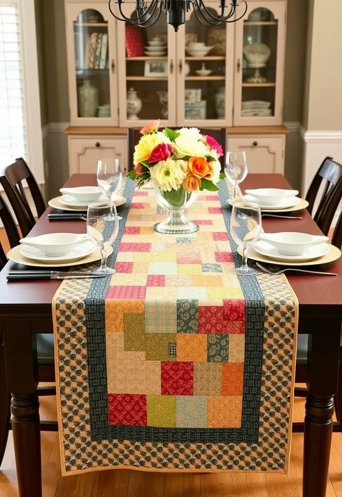 21 Home Aesthetic DIYs That Will Transform Your Space 20 21 Home Aesthetic DIYs That Will Transform Your Space (You Won't Believe #12!) - 18. Quilted Table Runner