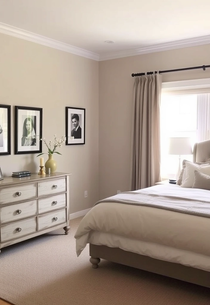21 Shabby Chic Bedrooms That'll Make You Swoon Over Their Vintage Charm! 8 21 Shabby Chic Bedrooms That'll Make You Swoon Over Their Vintage Charm! - 7. Soft Neutrals