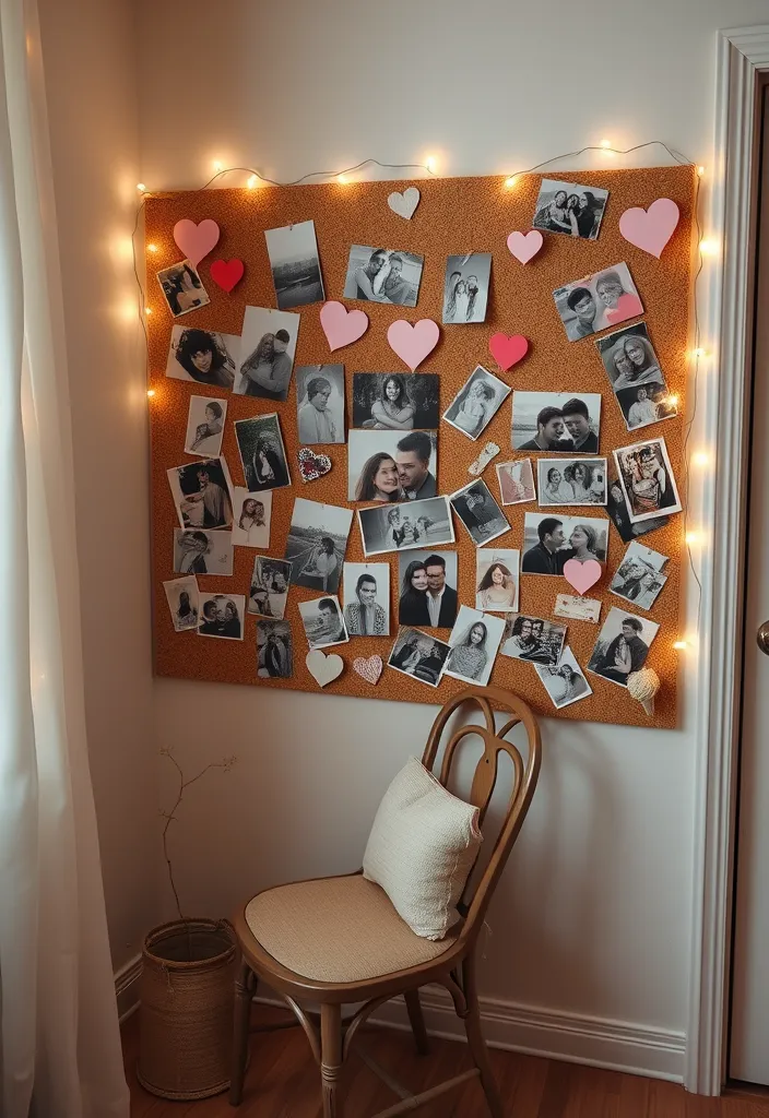 21 Valentine's Room Decor Ideas That'll Ignite Your Romantic Spirit 6 21 Valentine's Room Decor Ideas That'll Ignite Your Romantic Spirit (You Won't Believe #13!) - 3. Heartfelt Photo Collage