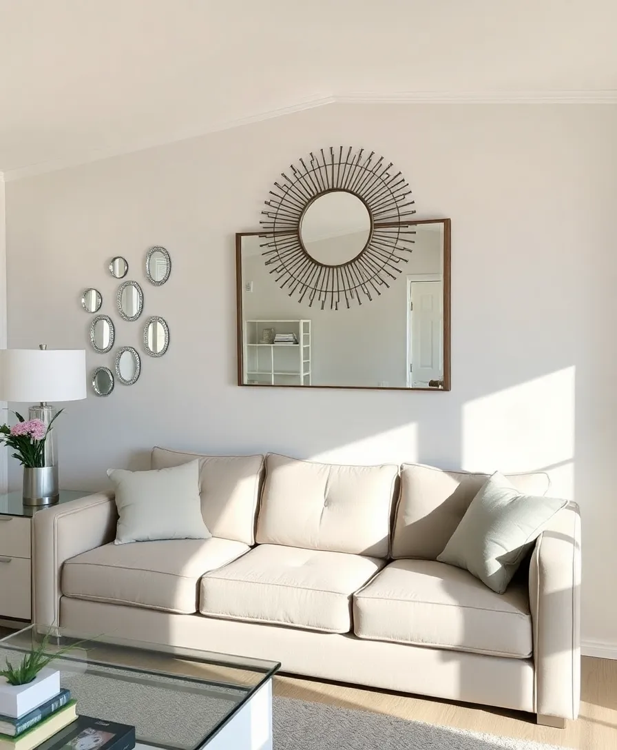 21 Stylish Mobile Home Living Room Ideas That Will Transform Your Space 17 21 Stylish Mobile Home Living Room Ideas That Will Transform Your Space (Wait Until You See #10!) - 14. Smart Use of Mirrors